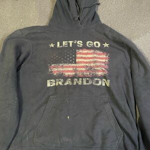 Men’s black “Let’s go Brandon” sweater